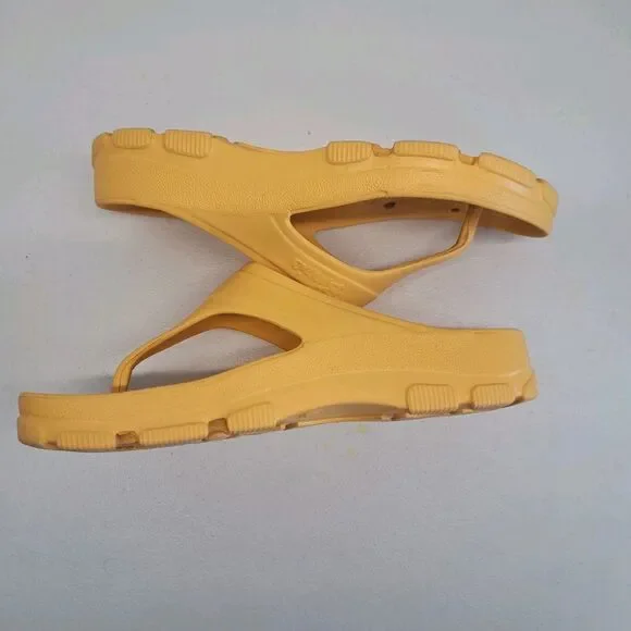 Birki's Women's Size 38/7.5-8 Yellow Flip Flops - Picture 3 of 5